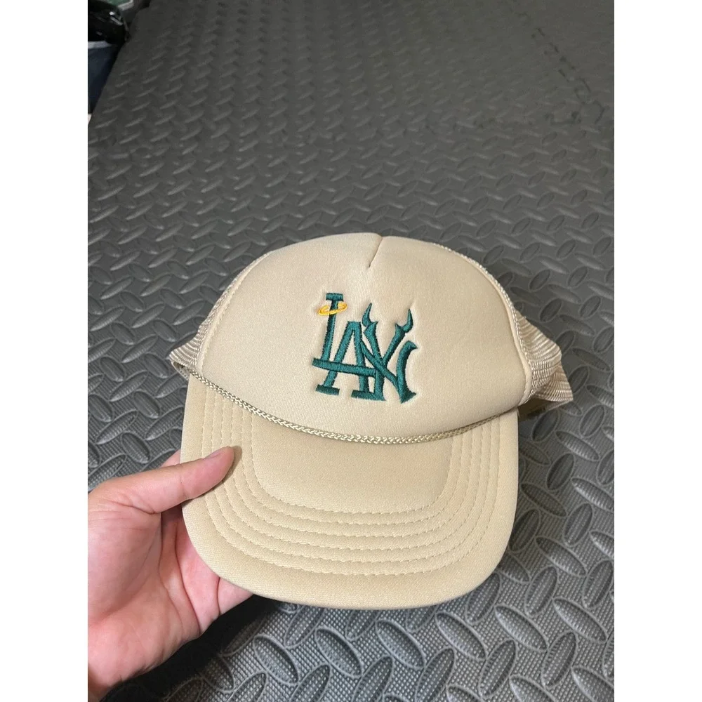 Lost Love NYC Brown Los Angeles LA Dodgers NY Yankees Trucker Hat Cap Skatewear